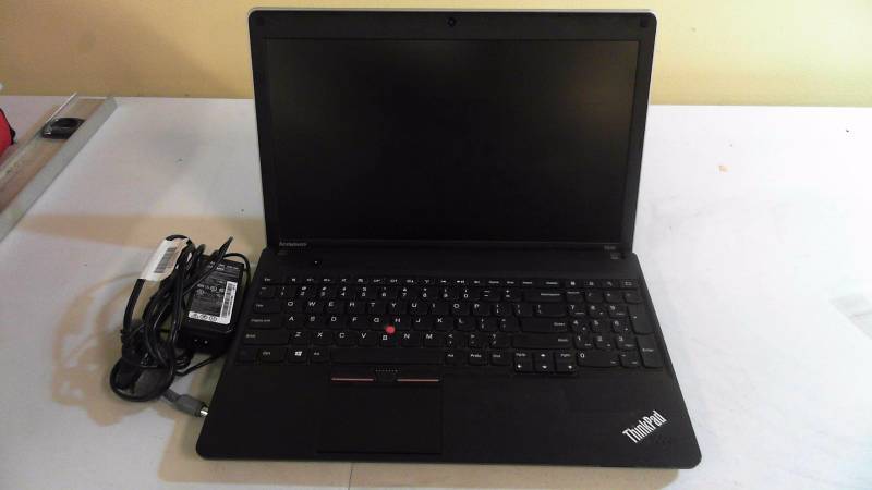 lot 416 image: Lenovo Thinkpad E545 15.6in Laptop with charger BIOS password lock