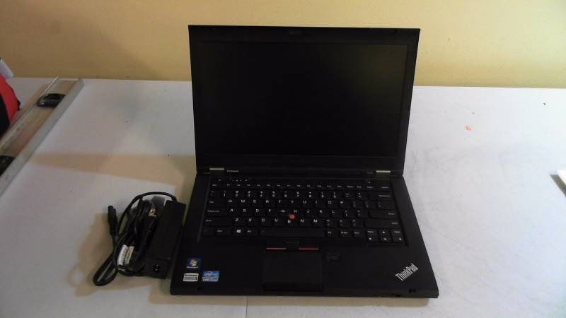 lot 417 image: Lenovo Thinkpad T430 14in Laptop with charger Not Genuine OS