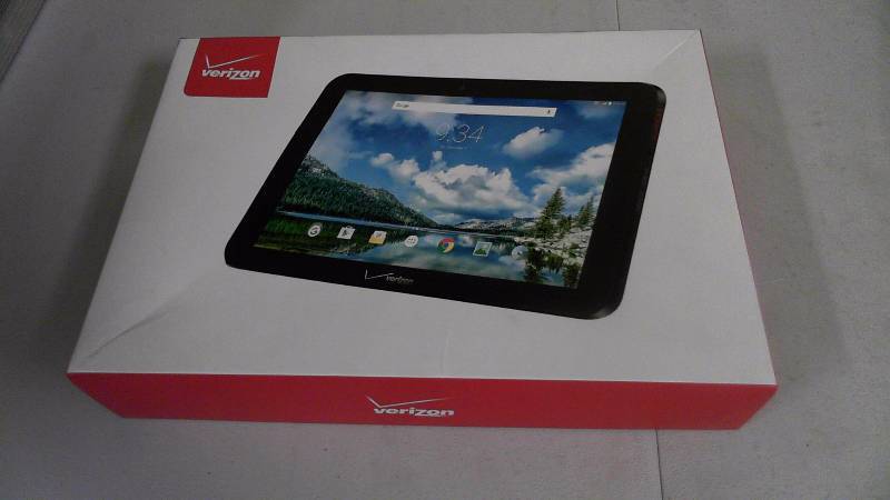 lot 437 image: Verizon Ellipsis 10 QTAIR7 10.1in Tablet Verizon Wireless WIFI  4G LTE Original Box Google Locked No Charger