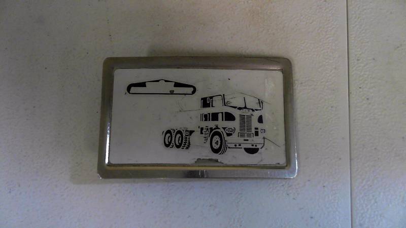 lot 441 image: White Freightliner Vintage 70s Belt Buckle