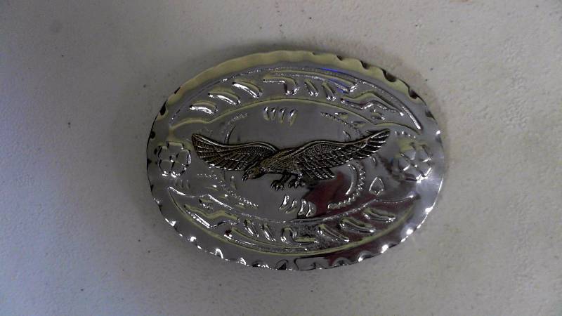 lot 445 image: American Eagle Chrome Vintage Belt Buckle