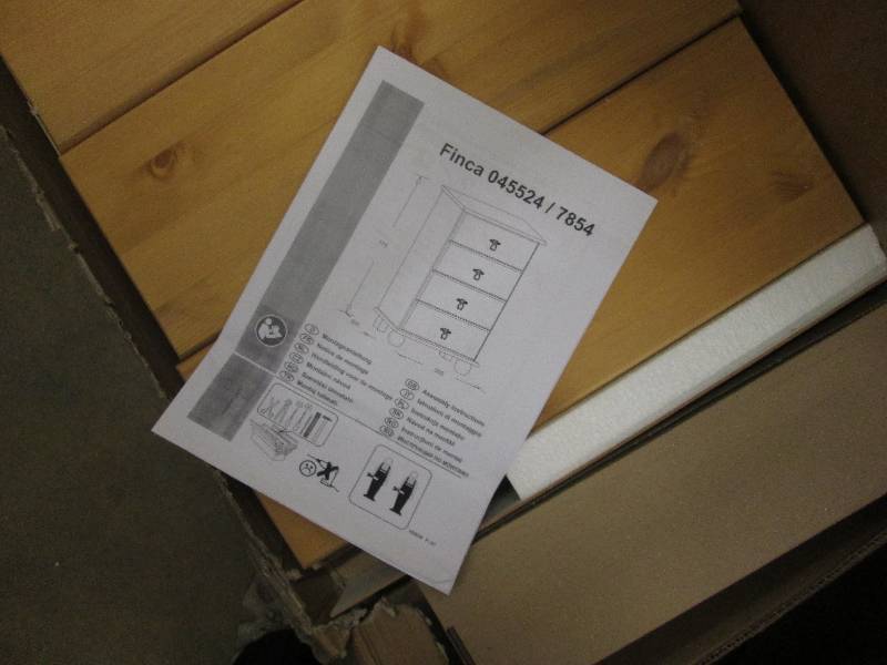 4-Drawer Pine Cabinet open box Reta...