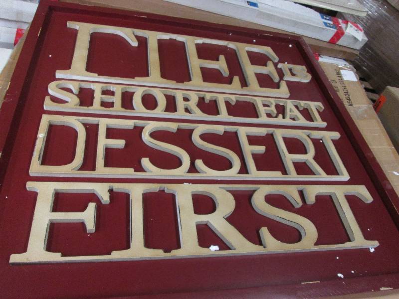 Life Is Short Wall Art open box, L...
