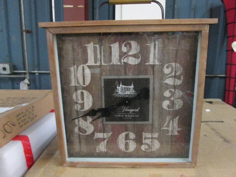Distressed Wooden Clock open box , ...