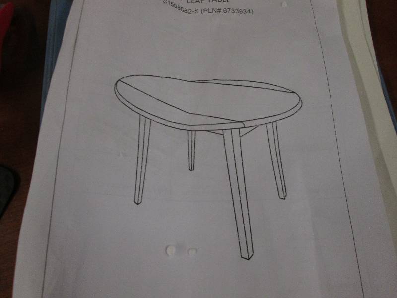 Drop Leaf Table OakTop with white b...