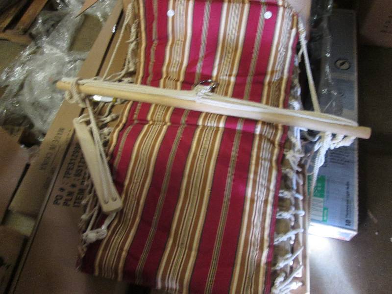 Hanging Chair with Cabana-Striped P...