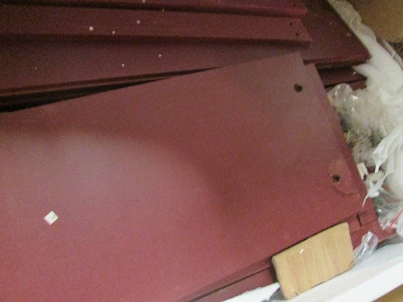 Rustic Space Saver in Burgundy open...