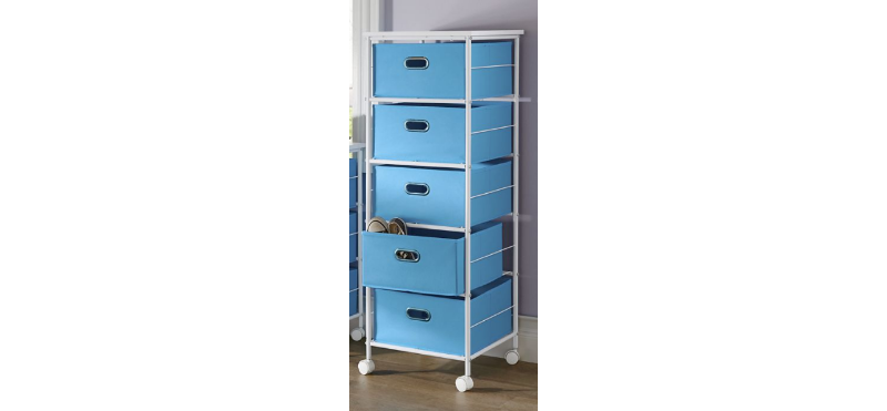 5 Drawer Rolling File Cabinet (show...