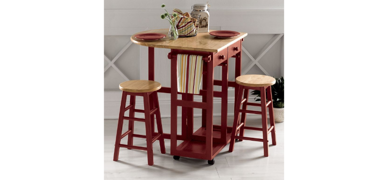Kitchen Island with Stools open box...
