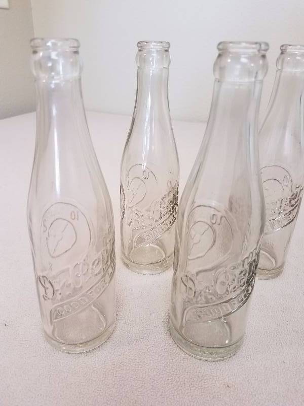 Vintage Dr. Pepper Soda Bottles and Dcor