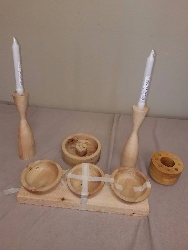 Hand Made Wood Dcor Lot
