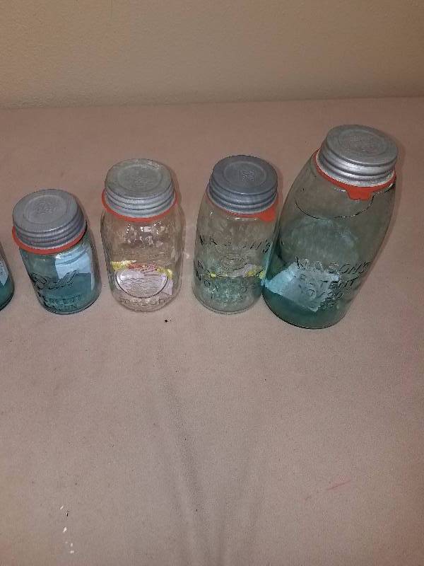 Mixed Tin Ball Mason Jar Lot
