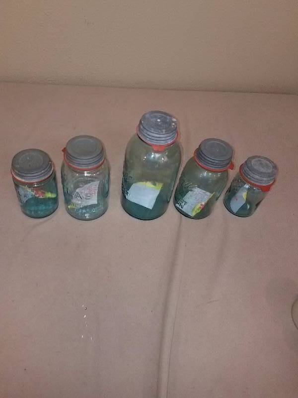 Mixed Tin Ball Mason Jar Lot