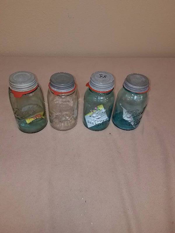 Lot of Tin Ball Mason jar lot