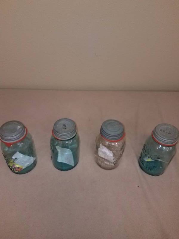 Lot of Tin Ball Mason jar lot