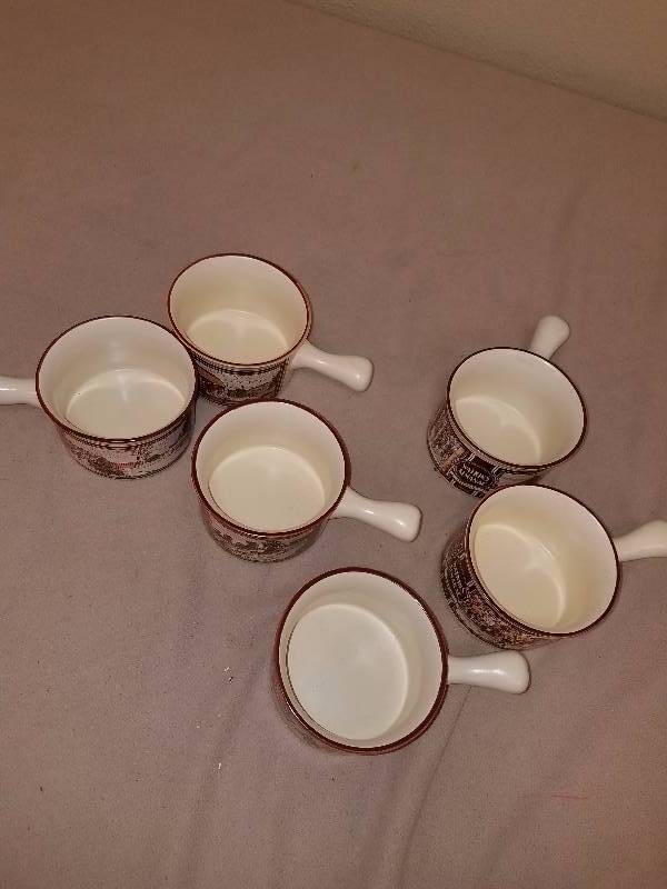 Lot of Watkins Almanac Ceramic Soup Bowls