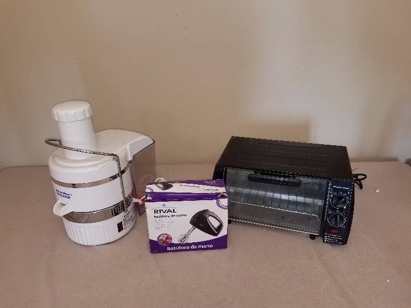 Juicer  Toaster Oven  Mixer