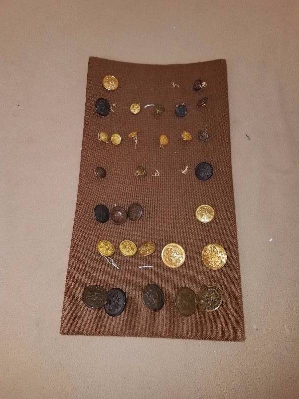Mixed Military Uniform Button Collection