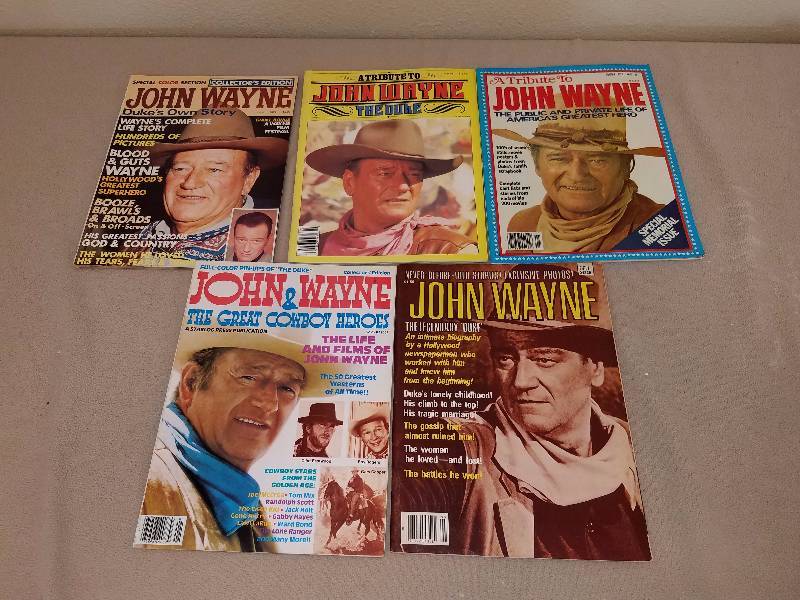 John Wayne Collector Magazine Lot