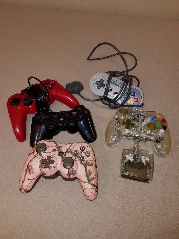 Lot of Game Controllers