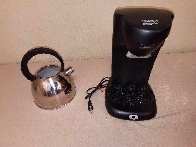 Farberware Tea Kettle and Melitta Coffee Maker