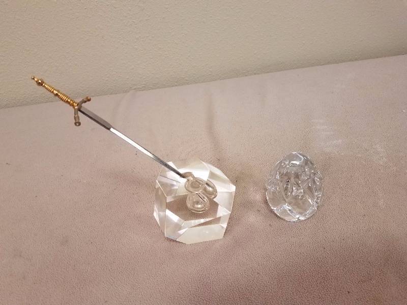 Crystal Paper Weight Lot