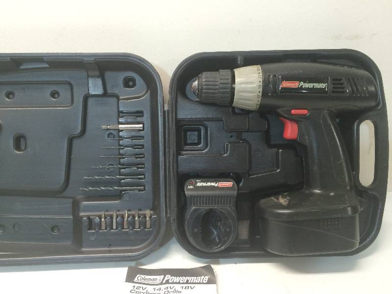 lot 22 image: Coleman Cordless Drill And Lantern