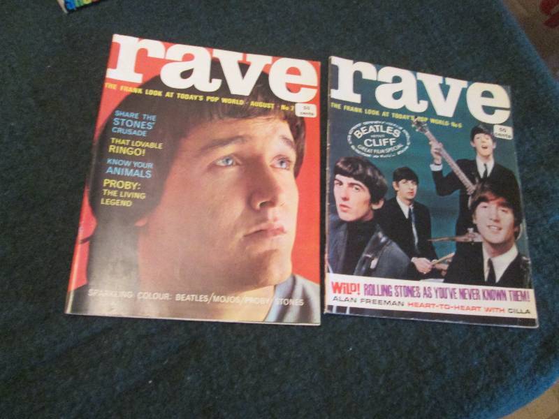 Lot of 2 Rave Magazines with Beatle...