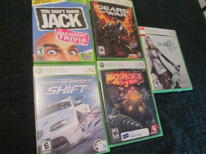 Lot of 5 Assorted Xbox 360 Games...