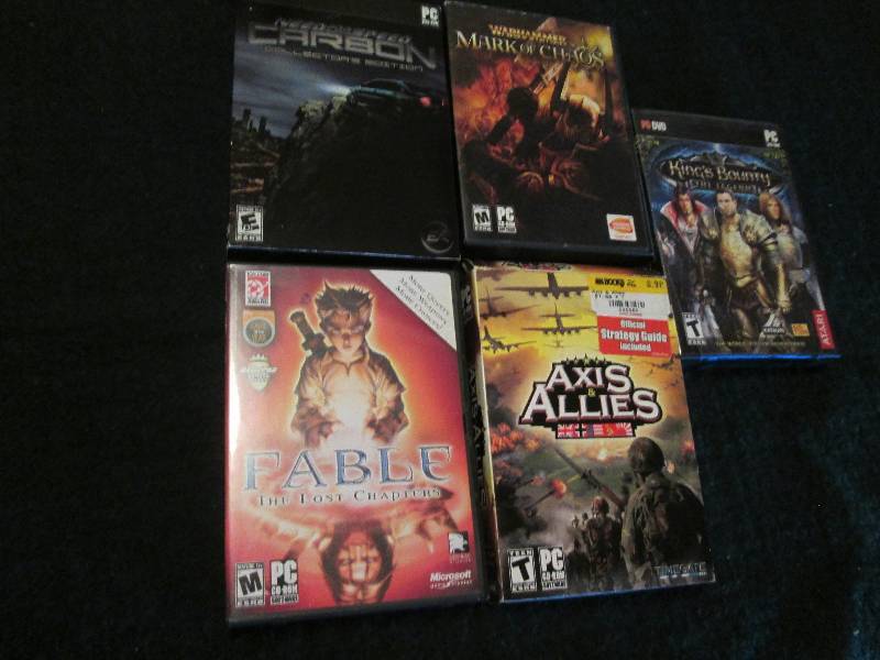 Lot of 5 Assorted Computer Games...