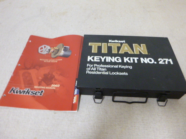 lot 24 image: Kwikset Tital Keying Kit
