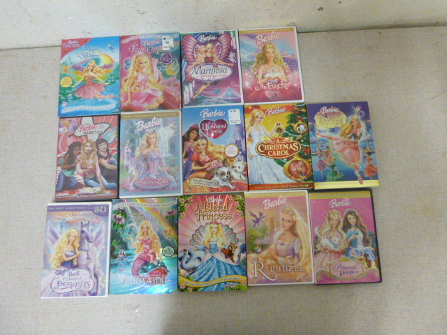 lot 98 image: Miscellaneous Barbie Doll DVD Movies