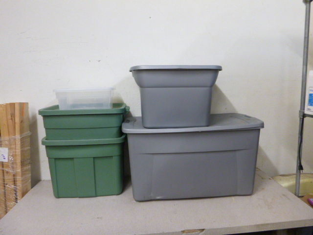 lot 143 image: 5 Totes with Lids