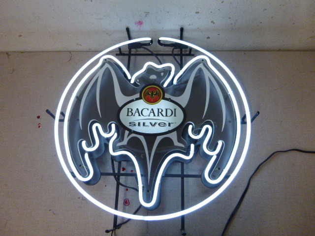 lot 164 image: Bacardi Silver Neon Light
