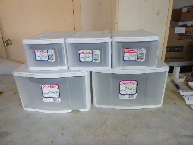 lot 219 image: 5 Storage Drawers