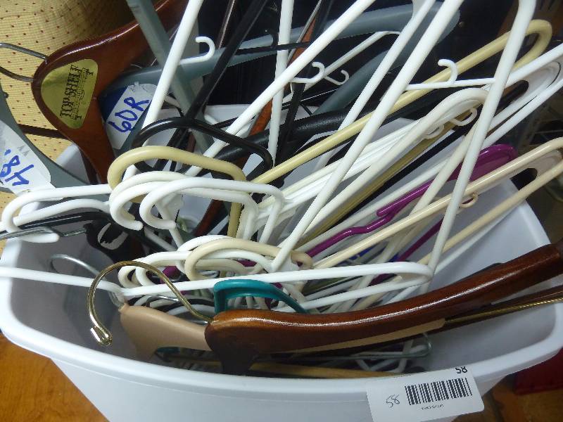 lot 58 image: Hangers and Waste Basket