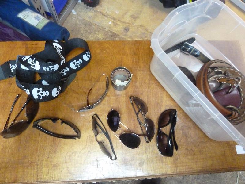 lot 78 image: Sunglasses and Belts