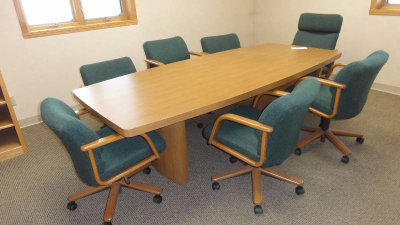Conference table and chairs