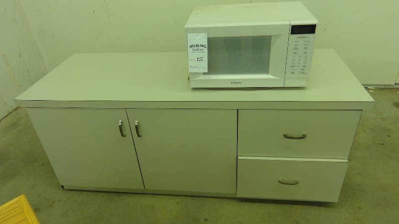 Counter and microwave