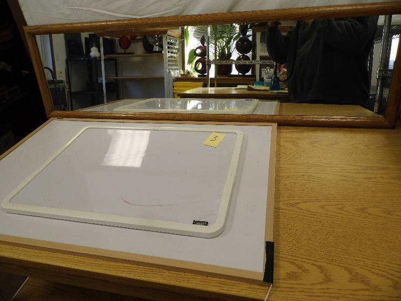 Mirror - 2 Dry Erase Boards