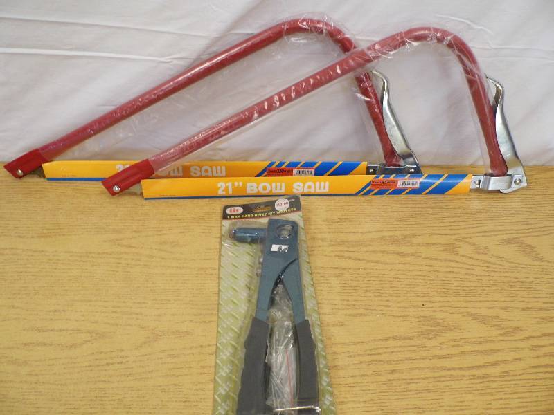 2 New Bow Saws & Rivet Kit