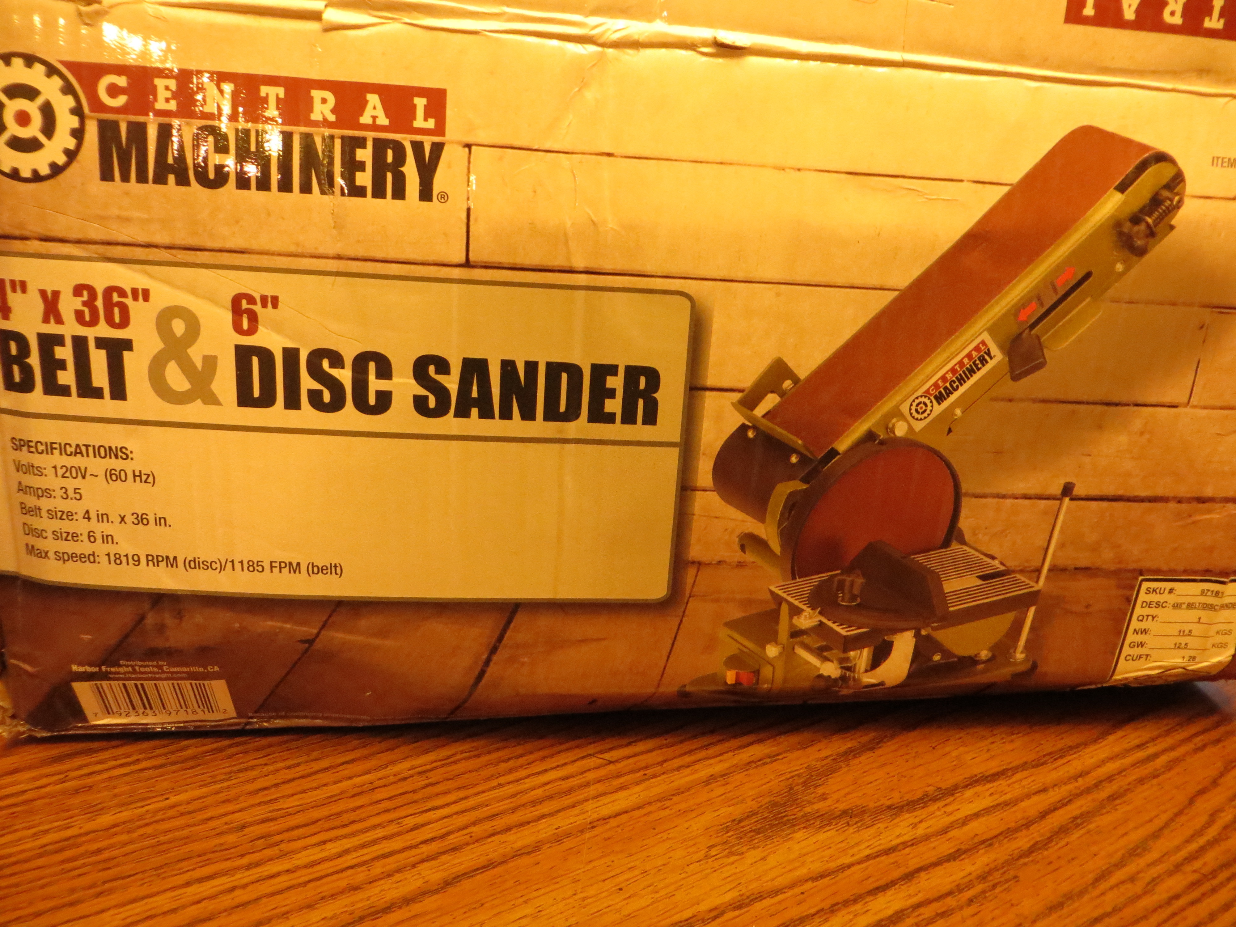 lot 14 image: Belt and Disk Sander