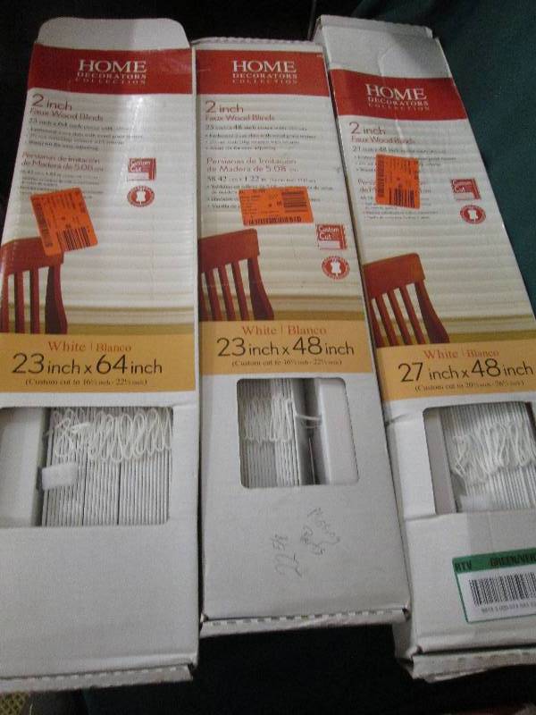 4 home decorators white  2 inch fau...