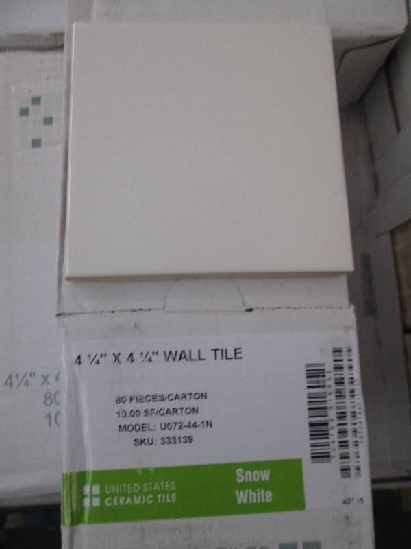 ceramic tile 4 14x4 14 snow white...