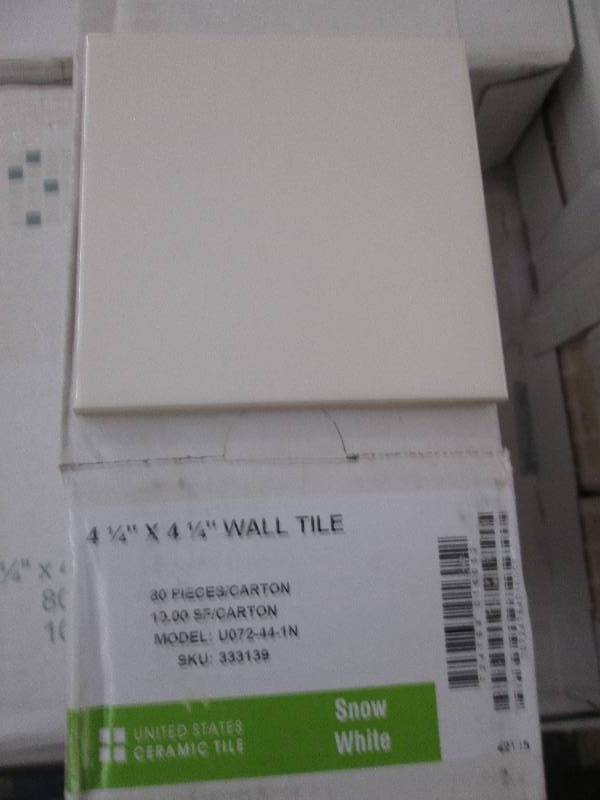 ceramic tile 4 14x4 14 snow white...
