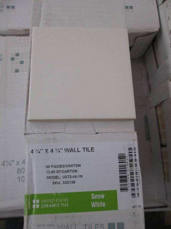 ceramic tile 4 14x4 14 snow white...