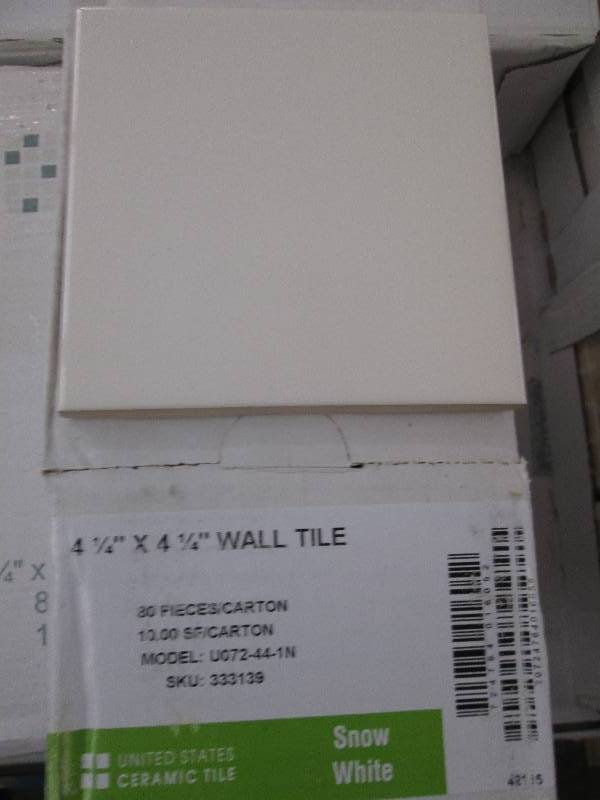 ceramic tile 4 14x4 14 snow white...