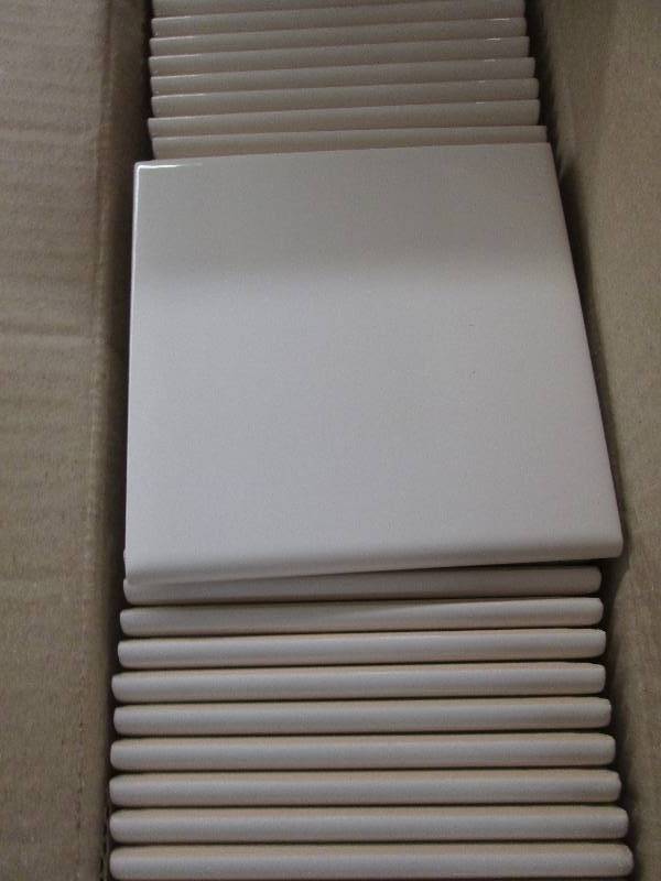 414x414 bullnose snow white wall ...