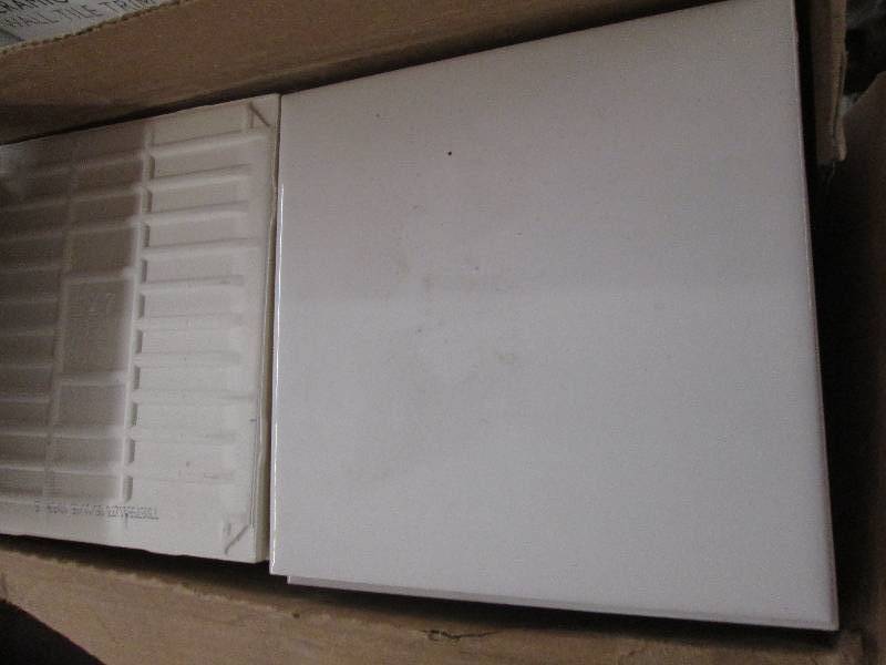 6x6 almond color tile...