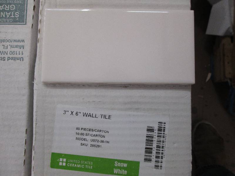 3x6 snow white wall tile 10 sqftbo...